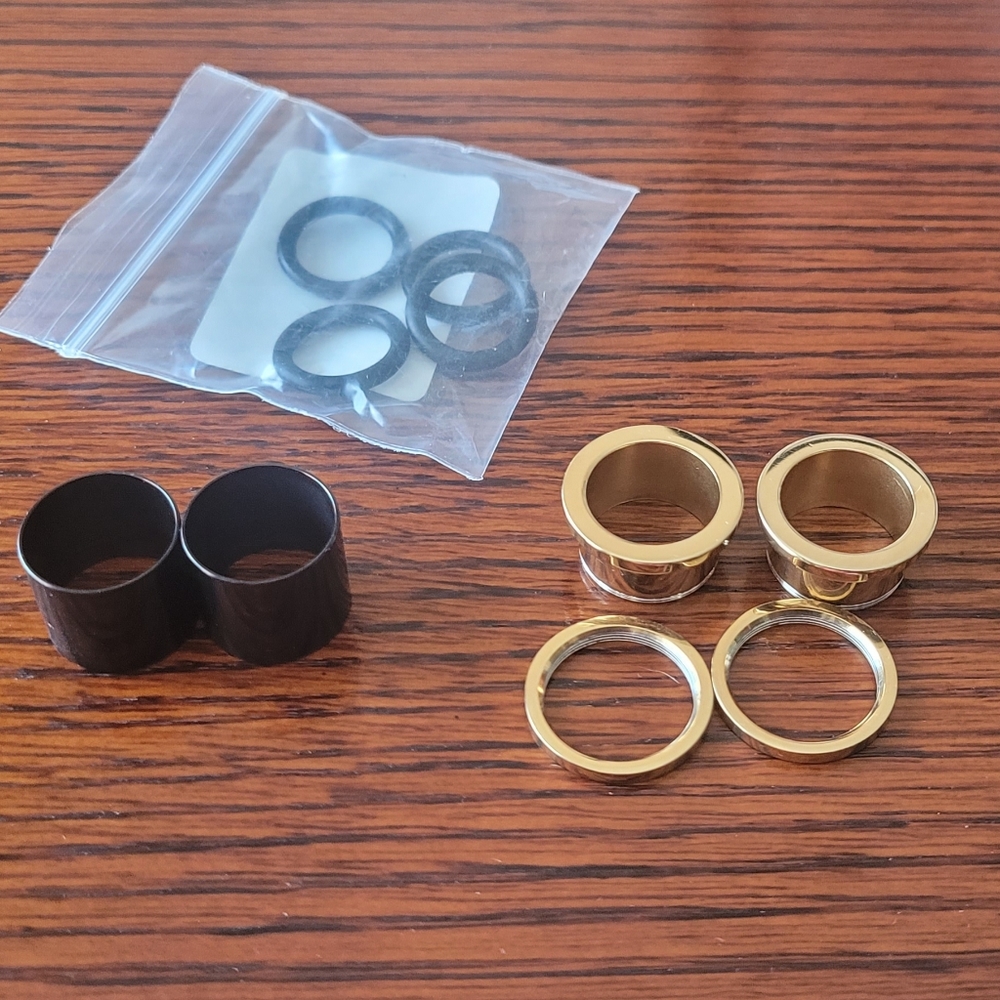 5/8" - 16mm Metal Tunnels (together)